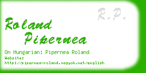 roland pipernea business card